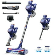 Cordless Stick Vacuum with Powerful Suction,Six-in-1 Handheld Vacuum for Home Hard Floor Pet Hair,Blue