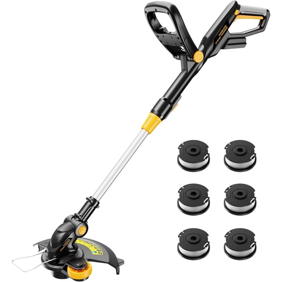 Cordless String Trimmer 12 Inch Auto Line Feed Battery Powered Grass Trimmer Tool Only