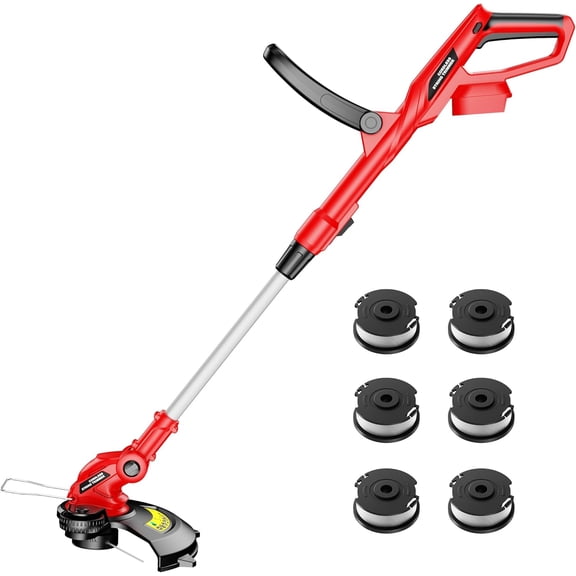Cordless String Trimmer 12 Inch Auto Line Feed Battery Powered Grass Trimmer Tool Only