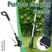 Cordless String Trimmer Edger, Electric Weed Eater Cutter with Telescopic Shaft, Cordless Lawn Trimmer Cordless Rechargeable Grass Trimmer String Grass Trimmer for Garden Lawn