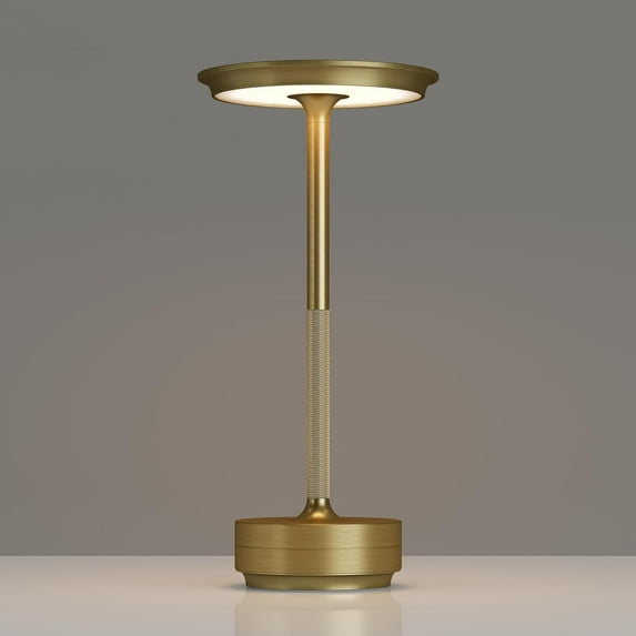 Cordless Table Lamp 5000mAh Rechargeable Touch Control Battery Powered LED Lamp with 3 Color Stepless Dimming Portable Desk Lamp with Memory Function for Outdoor Dinner