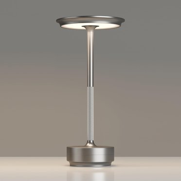 Battery Operated LED Table Lamp, 5000mAh Cordless Desk Lamp With 3 Level Brightness Touch Control, Mini Rechargeable Night Light For Living Room, Bedroom, Outdoor Bar (Black-RGB