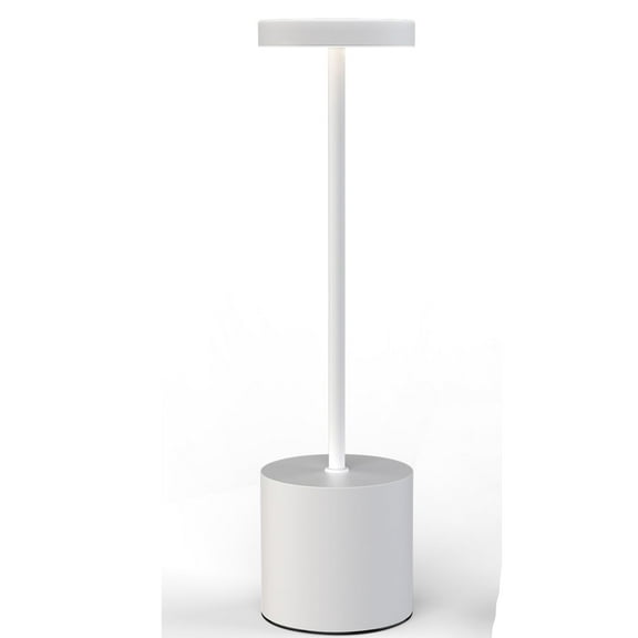 Cordless Table Lamp , Rechargeable 5000mAh Battery Powered Outdoor Table Lamps, Portable LED Desk Lamp, 3 Color Dimmable Light for Restaurant, Patio, Bedroom, Bedside Night Lamp(Black)