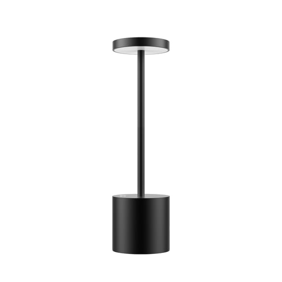 Cordless Table Lamp Rechargeable Battery Powered Operated Desk Lamp for Reading Living Room, Black