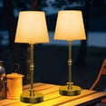 thumbnail image 1 of Cordless Table Lamp Set of 2,Stepless Dimming,5200mAH Rechargeable Battery Operated Lamp,2700k Ambient Lighting,Portable Touch Control LED Lamp for Kitchen,Bathroom,Living Room, 1 of 8