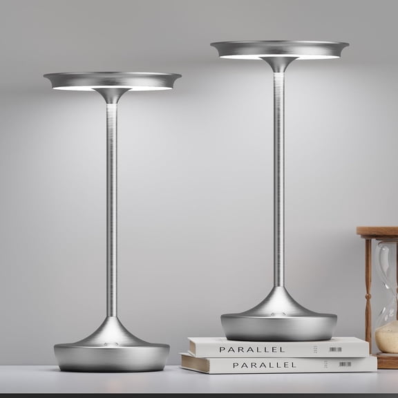 Cordless Table Lamps  - Outdoor  Operated Portable Table Light 3 Color Stepless Dimming Tables Lamp with Memory Function for Patio Restaurant Dining 2