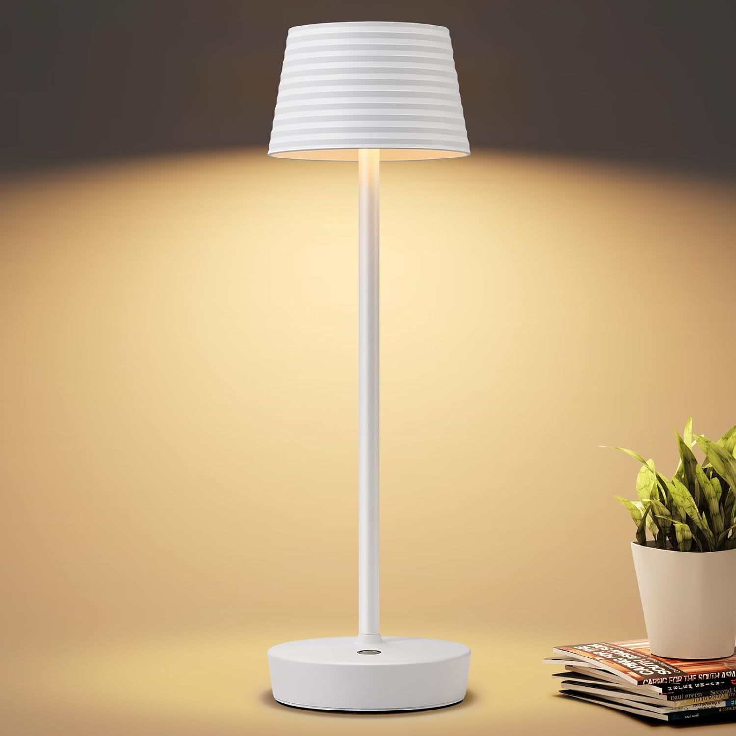 Cordless Table Lamps Rechargeable, LED Outdoor Table Light,6000mAh ...