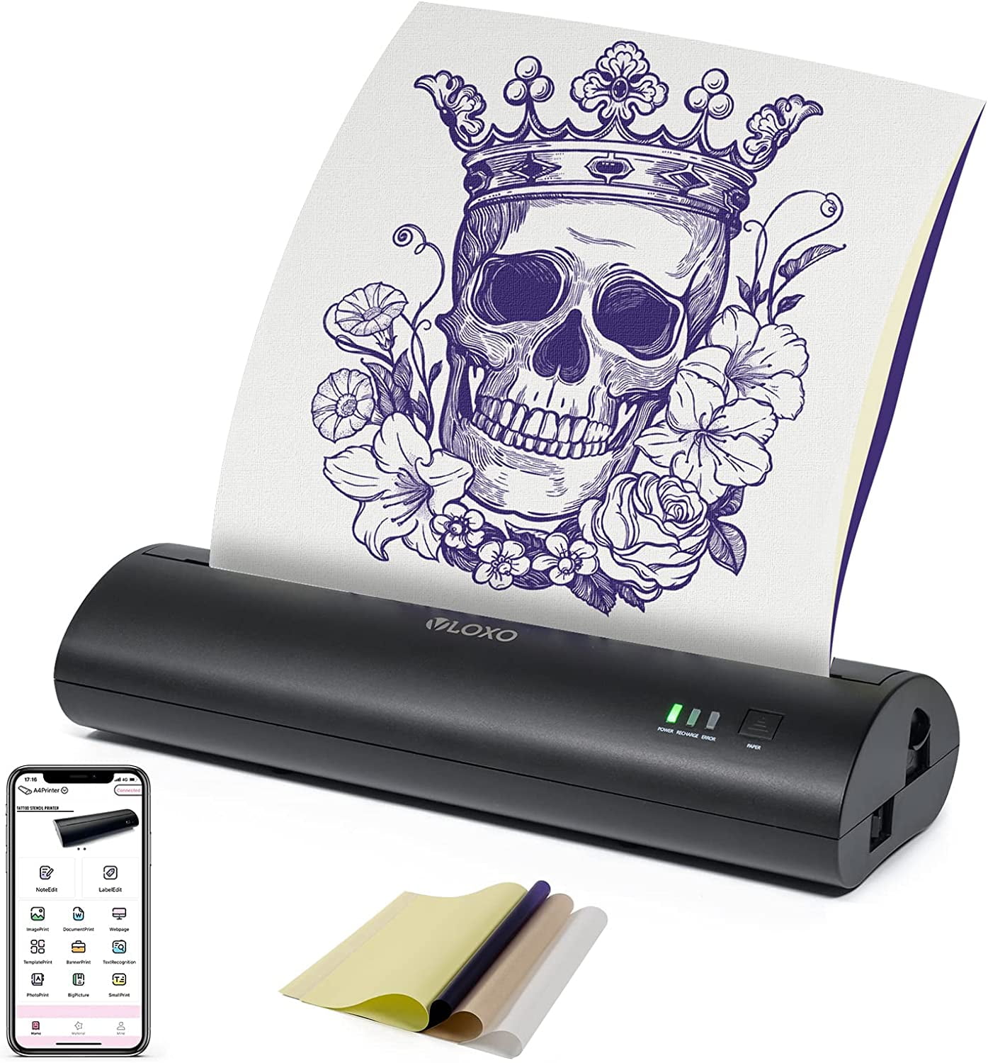 Tattoo Transfer Machine Tattoo Printer Drawing Thermal Stencil Maker Copier  For Tattoo Transfer Paper Carbon Papier Supply - Tattoo Stencils -  AliExpress