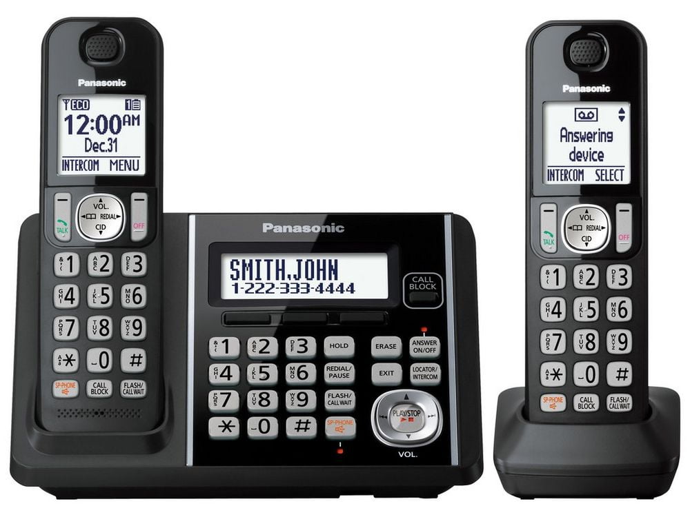 Cordless Telephone in black