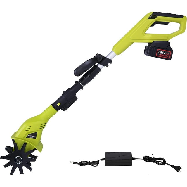 Cordless Tillers/Cultivators, Lightweight Electric Rototiller 20V 2.0Ah