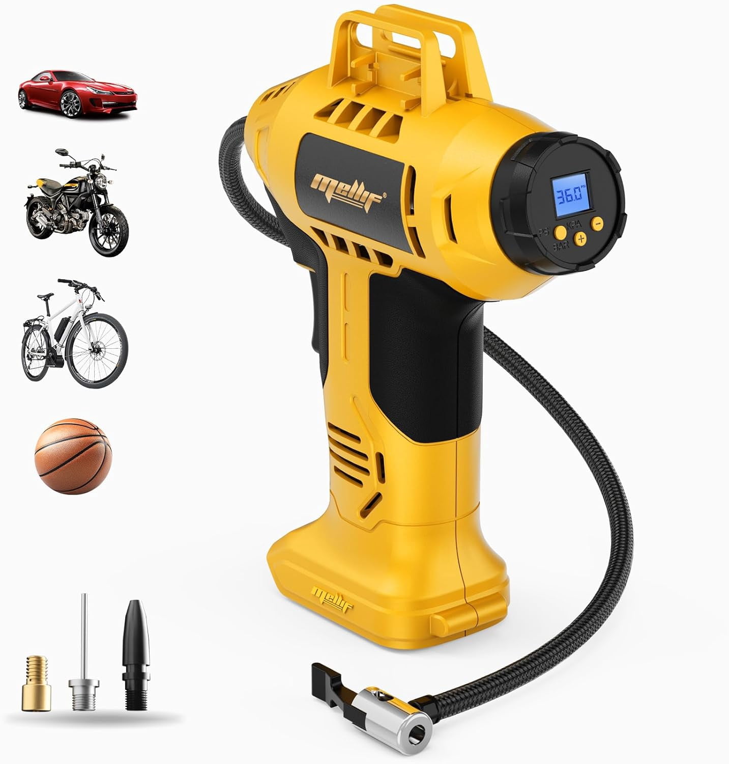 Cordless Tire Inflator Air Compressor Compatible with Dewalt 20V MAX Battery(Tool Only)