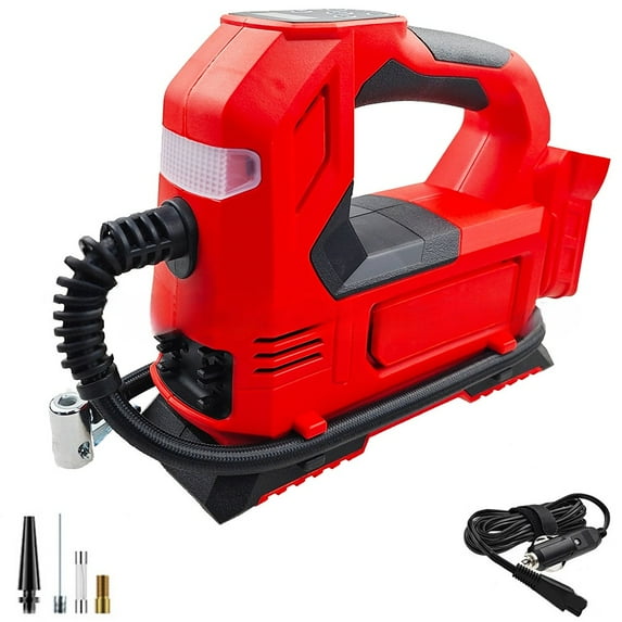 Cordless Tire Inflator Air Compressor Portable Air Pump Digital Pressure Gauge