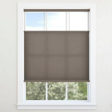 Cordless Top Down Bottom Up Cellular Shade Light Filtering (Dark Brown, 44.5" Width X 48" Height)