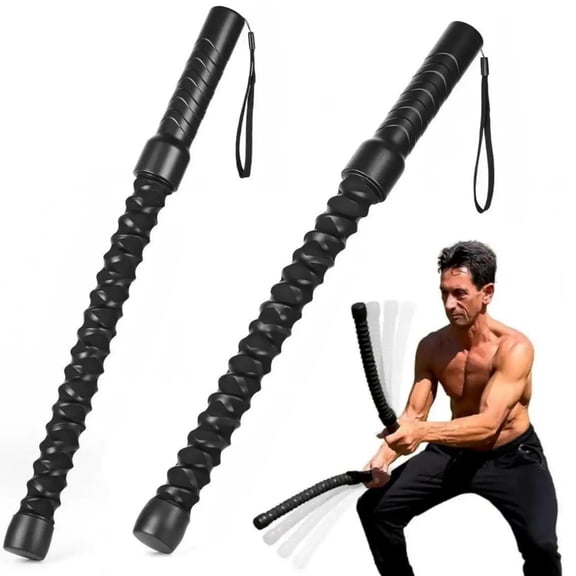 Cordless Training Battle Ropes, 2-Pack Portable Resistance Training Bars, Suitable for Home Upper Body and Arm Training.