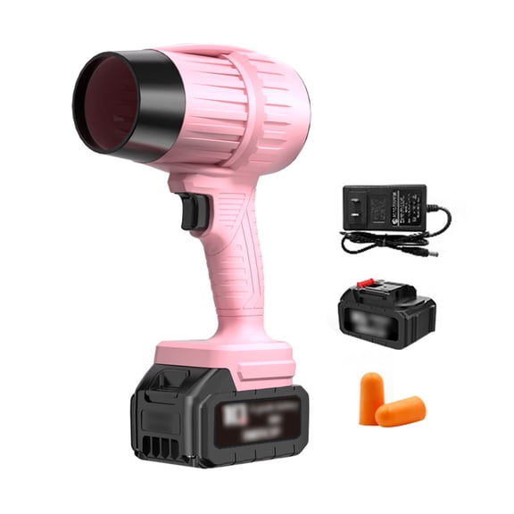 Cordless Turbine Blower, 18V Battery Powered Handheld Leaf Blower for Outdoor, Handheld Snow Blower, Computer Dusting, Inflatable Mattress (Battery & Charger Included)