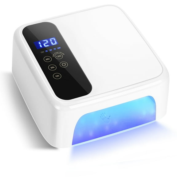 Cordless UV LED Nail Lamp 72W Professional Nail Dryer with Touch Screen, 36 UV/LED Beads, 15600mAh Rechargeable Battery, 4 Timers, Auto Sensor, Portable Gel UV LED Curing Light Lamp for Nails