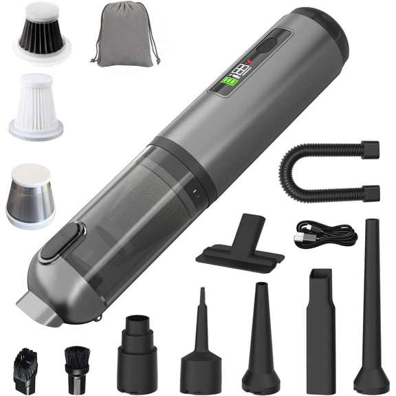 Cordless  Vacuum Cleaner, 22000PA High Power Portable Handheld  Vacuum & Air Duster, Mini Vacuum with  Display, for , Office, Camping