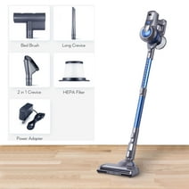 Cordless Vacuum Cleaner 26000PA,Lightweight Stick Vacuum Cleaner for Carpet, Pet Hair ,Kitchen, Dining Room, with LED Headlight