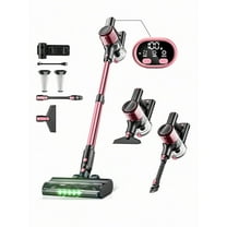 Cordless Vacuum Cleaner, 350W/30Kpa 8 In 1 Powerful Stick Vacuum, With Anti-Tangle Brush And Upgraded Green Light, 40mins Runtime Rechargeable Lightweight Vacuums For Hardwood Floor, Carpet, Pet Hair