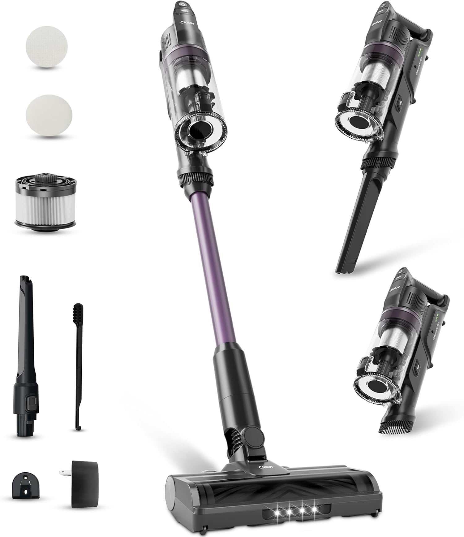 Cordless Vacuum Cleaner,45Mins Vacuum Cleaners for ,Stick Vacuum ...