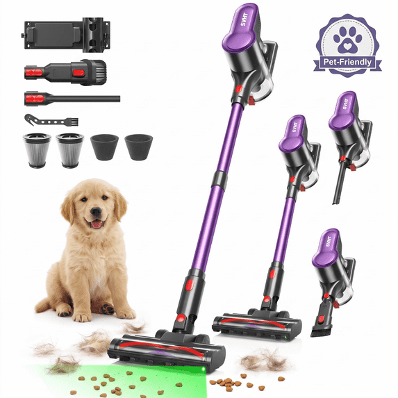 Cordless Vacuum Cleaner, 600W/55kPa Powerful Stick Vacuum Cleaner, Lightweight Cordless Vacuum for Home, Hard Floors, Carpets, Pet Hair - Walmart.com