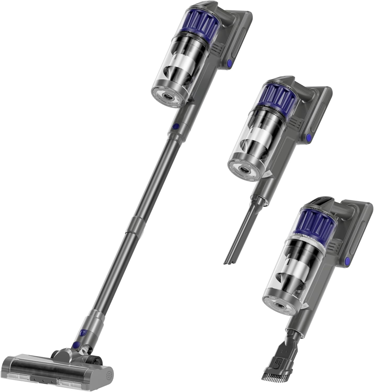 Purple Convertible Cordless Stick Vacuum Cleaner for Pets