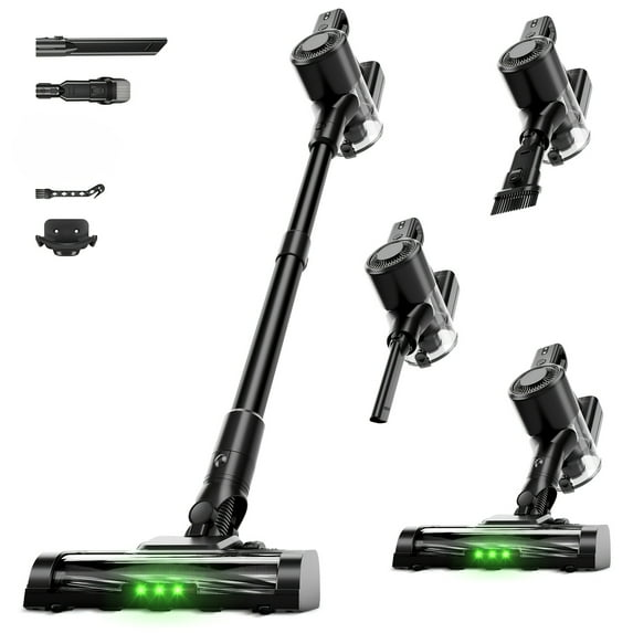 Cordless Vacuum Cleaner for Home - Powerful, Max 65Kpa Stick Vacuums Lightweight with Detachable Battery Display, Max 45Mins Runtime, 8in 1 Handheld Vacuum for Hardfloor & Carpets Pet Hair.