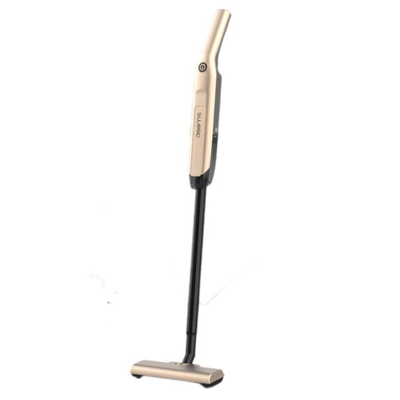 Cordless Vacuum Cleaner, Lightweight Hand Push Stick Vac with Strong Suction for Hardwood Floor Carpet Pet Hair, Multifunctional Handheld Design, Gold