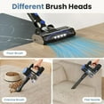 thumbnail image 1 of Cordless Vacuum Cleaner Lightweight Stick with Anti- LED Lights Powerful Rechargeable Wireless for Hardwood Carpet Pet Hair, 1 of 9