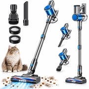 Cordless Vacuum Cleaner, 4-in-1 Stick Handheld Vacuum for Pet Hair, Carpet, Hardwood Floor and Car, 50KPa 600W Rechargeable, 60 Min, Gray
