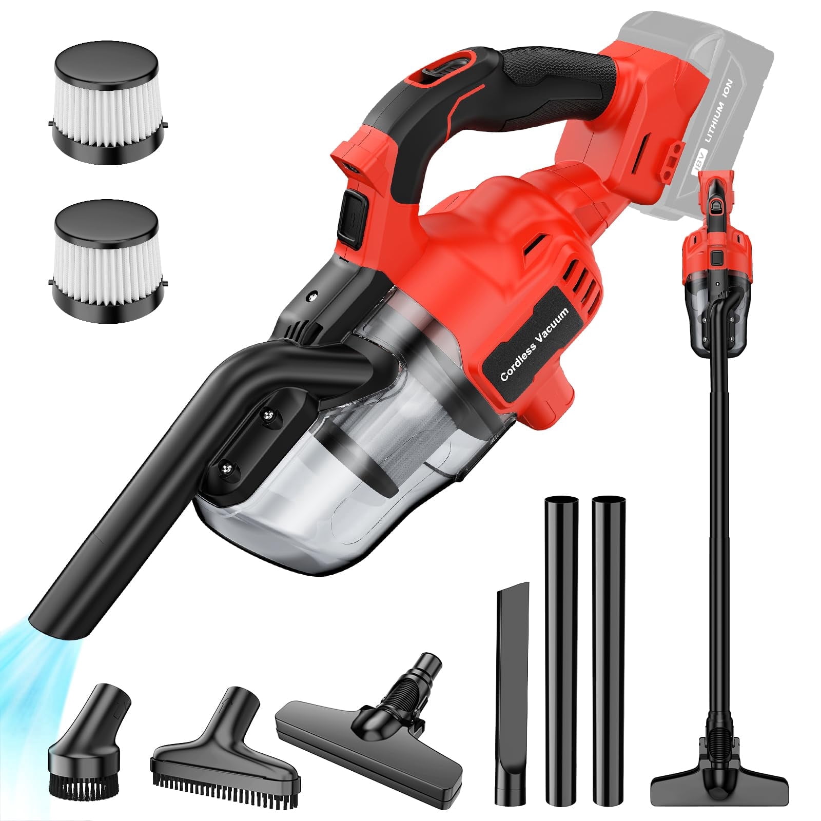 Cordless Vacuum Compatible with Mil-Waukee Battery