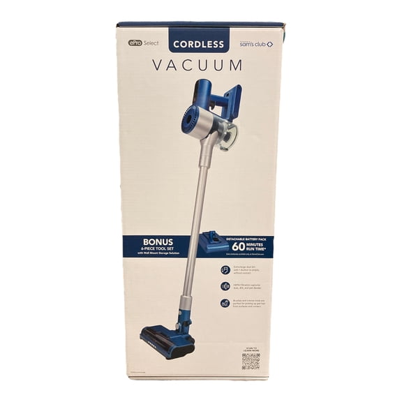 ePro Select EV2738BK Cordless Vacuum with Removable Battery, Blue
