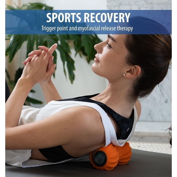 Cordless Vibrating Massage Ball for Back, Legs & Shoulders, Adjustable 4 Modes, Supports Recovery & Reduces Muscle Tension for Athletes