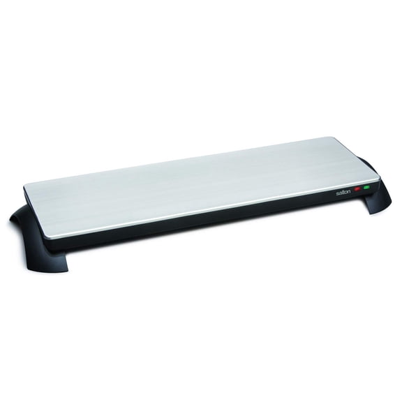 Cordless Warming Tray by Salton | Medium Electric Hot Plate | Cooking, Serving & Warming Tray | 23-3/4 x 7-3/4 Hot Plate