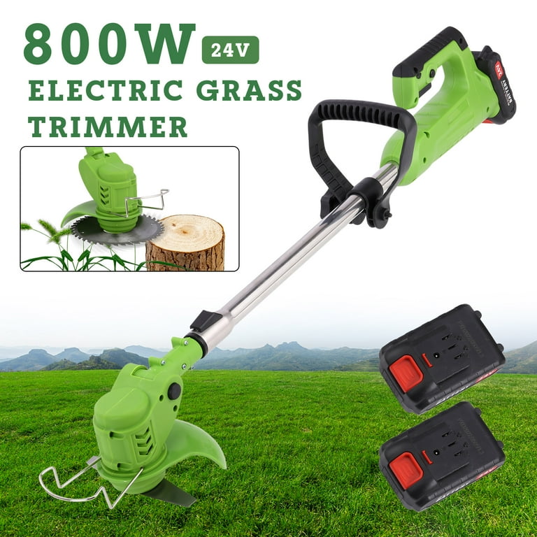 Cordless Weed Eater Grass Trimmer Battery Powered 24V 3000mAh