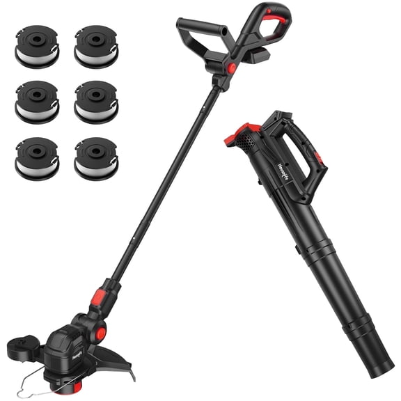 Cordless Weed Eater & Leaf Blower Combo Compatible with Milwaukee M18 Battery(Tool Only), 12" Weed Wacker & String Trimmer Edger 3-in-1, Battery Operated Weed Trimmer with Auto-Feed