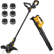 Cordless Weed Eater & Leaf Blower Combo Compatible with Dewalt 20V Max Battery(Tool Only), 12" Weed Wacker & String Trimmer Edger 3-in-1, Battery Operated Weed 