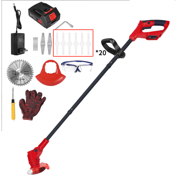 Cordless Weed Eaters, Electric Grass Trimmer & Edger, Tanbaby 6 inch 3-in-1 Weed Wacker Kit, 2000mAh Battery Powered Weed Wacker for Trimming and Edging