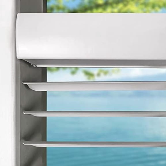 Cordless White 1” Light Filtering Mini Blinds 46.5” W x 60” H Window Blinds for Home, Vinyl Horizontal Blinds for Indoor Windows