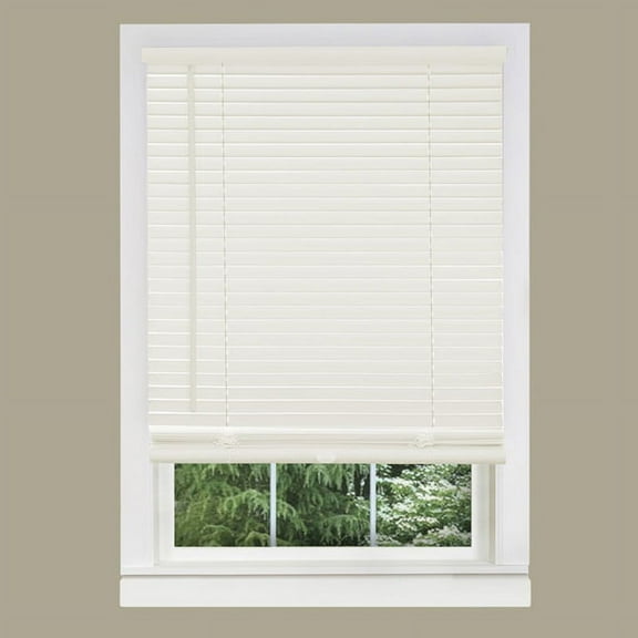 Cordless Window Blinds Mini Blinds 1" Slats White Venetian Vinyl Blind