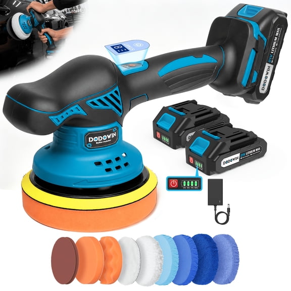 Cordless Wood Polisher with Battery and Charger, Electric Sander Buffer for Furniture Refinishing, Handheld Polishing Tool for Tables and Cabinets
