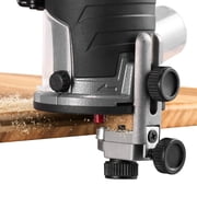 Cordless Wood Router, 18V Brushless, Compact Variable Speed Palm Router, 1/4-Inch Collet, Fixed Base