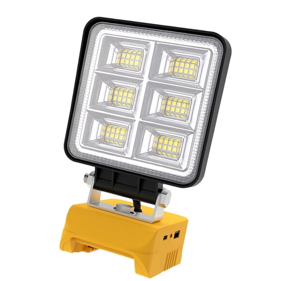 5200LM Portable 48W LED Work Light Cordless Work Light Adjustable Base Rechargeable LED 6000K