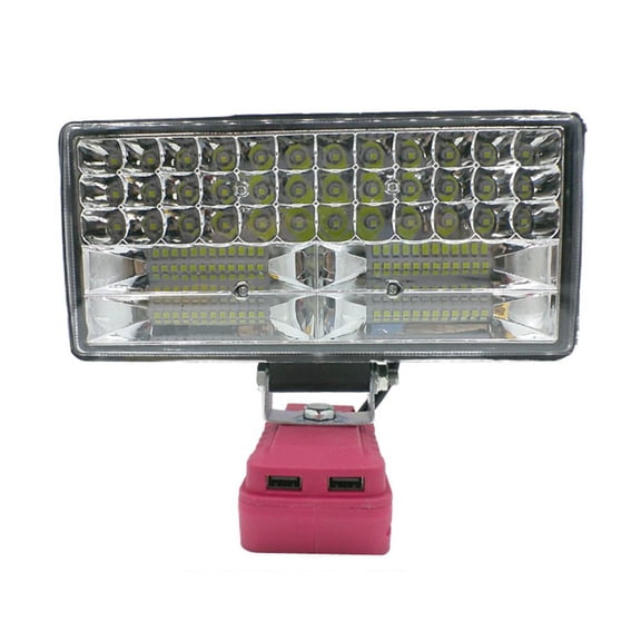 Cordless Work Light with 48 LEDs for 20V Battery Optimal for Job Sites and Vehicle (A)