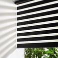 thumbnail image 1 of Cordless Zebra Blinds for Windows (36" W X 72" H, Black) Free-Stop Windows Shades Dual Layer Light Control for Day and Night, Light Filtering Sheer Shades for Home, Easy to Install, 1 of 6