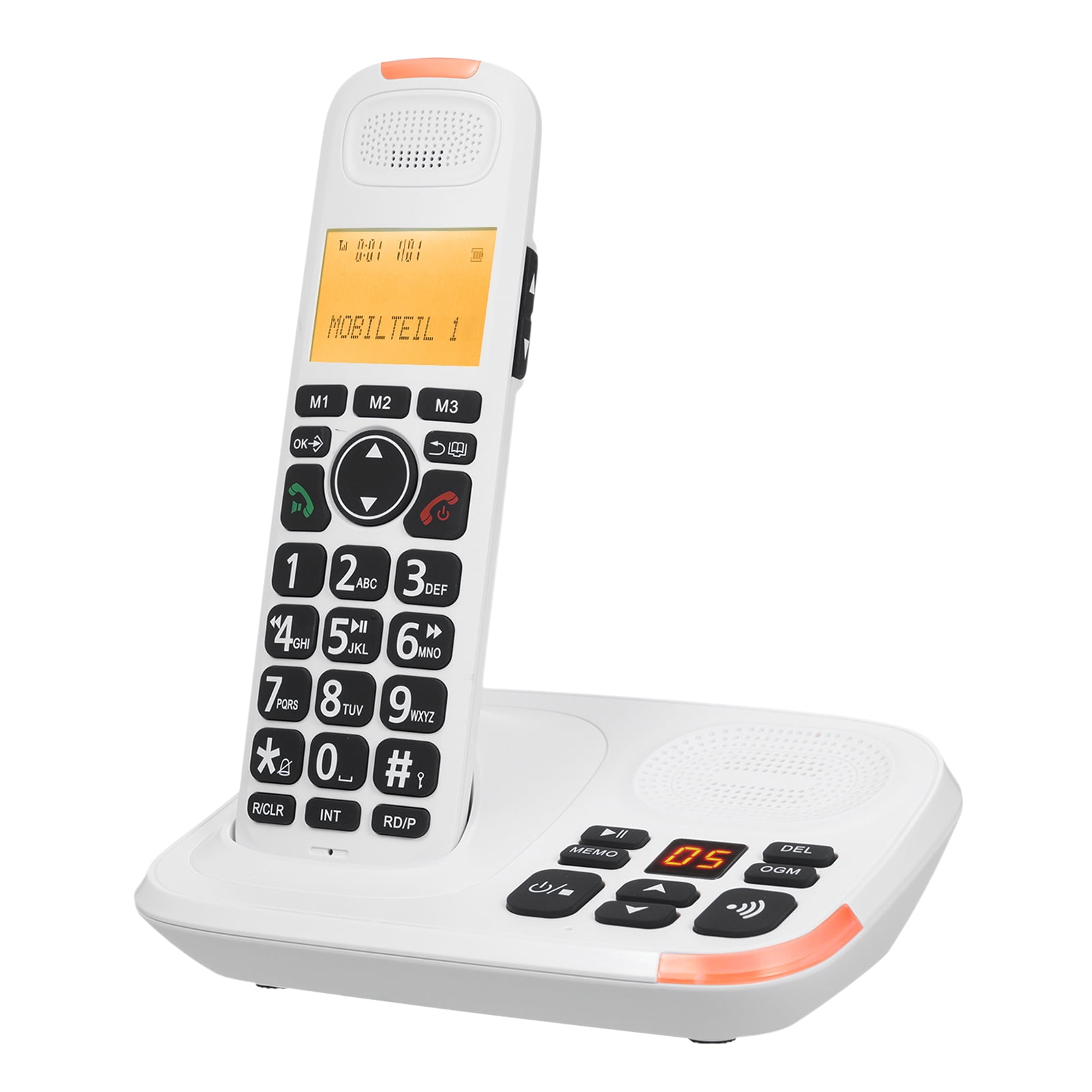 Cordless telephone,Hands-free Calls Conference Call Mute 50 Book Hands-free 5 50 Book Cradle 3 Lines Display Caller With Cradle 3 Mute Function 16 1.8-inch Lcd Display Port 5