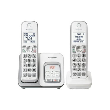 Cordless telephone in white