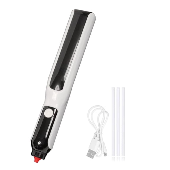 Cordlessly Lithium Electric Hot Melts Glues Guns with 10pcs 7mm Gluestick Portable Craft Tool USB Type C Cable