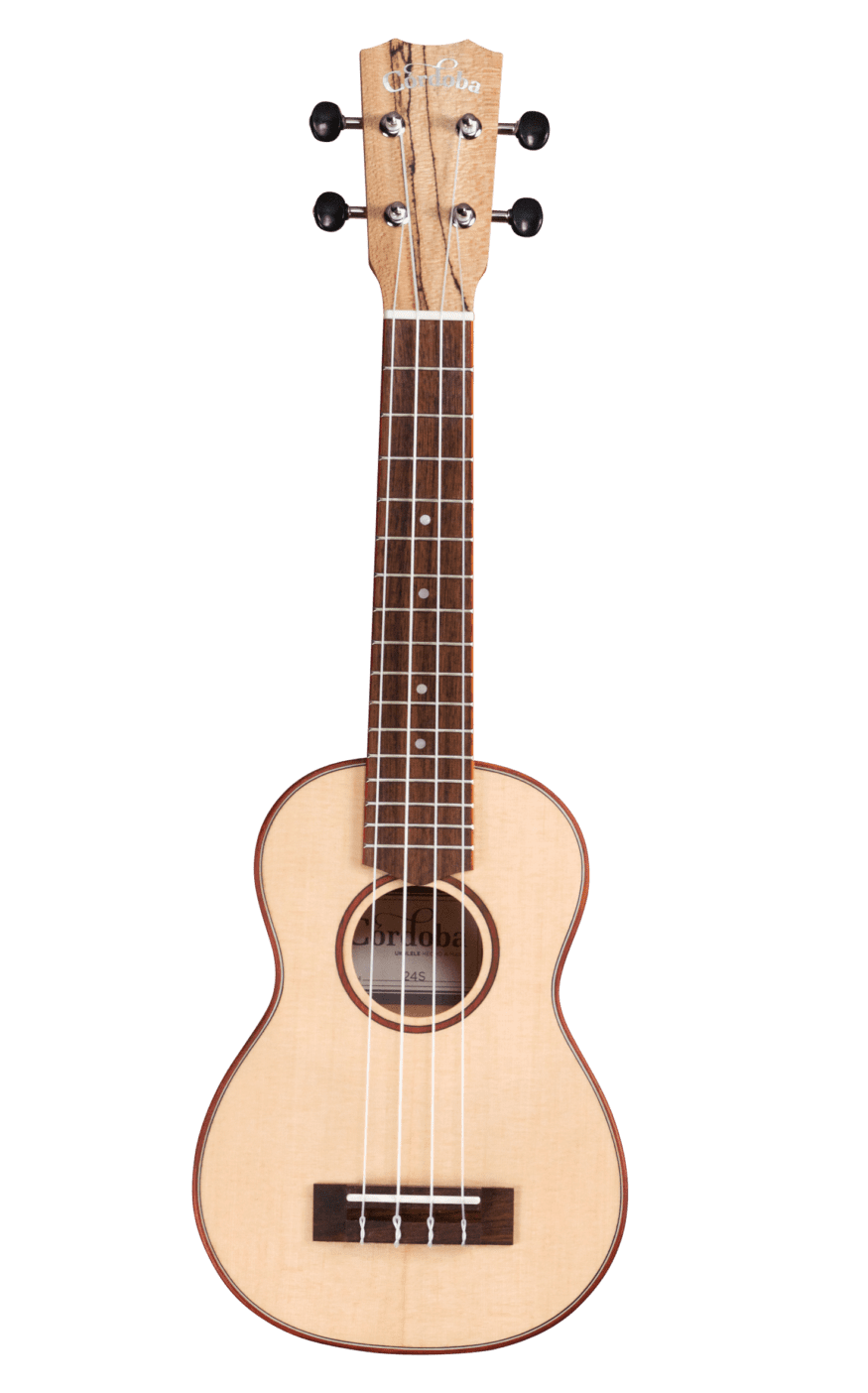 Cordoba 24S Soprano Ukulele, Spruce/ Spalted Maple