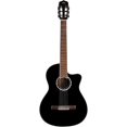 thumbnail image 1 of Cordoba Fusion 5 Jet Acoustic-Electric Cutaway Nylon String Guitar, Jet Black, Fusion Series, 1 of 3